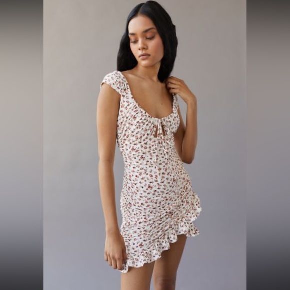Urban Outfitters Dresses & Skirts - Urban Outfitters Floral Ruffle Mini Dress